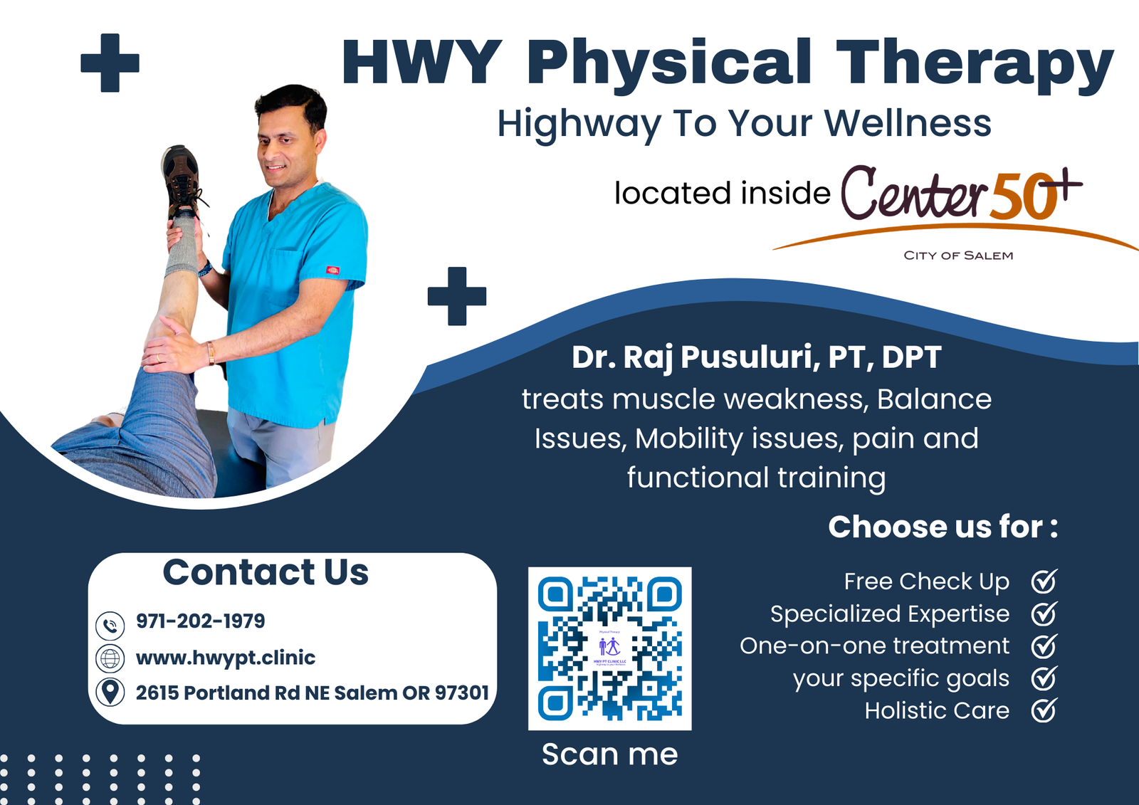 hwy physical therapy at center 50 plus salem oregon