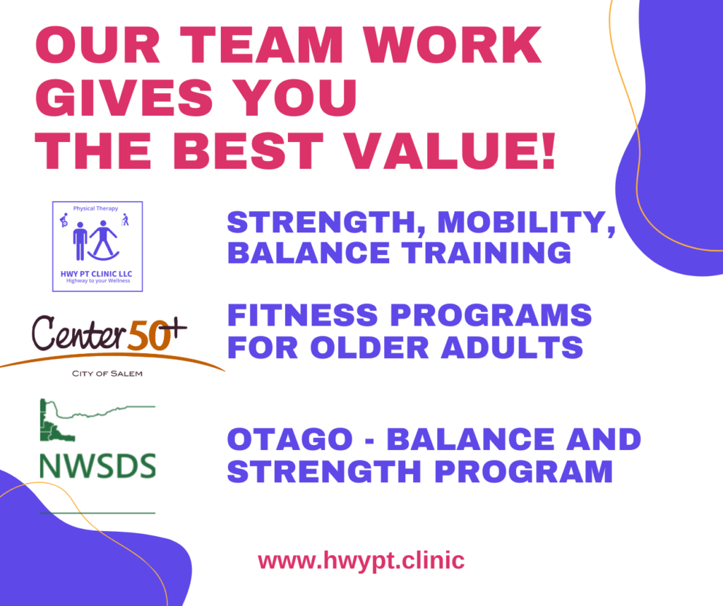 team work: hwy physical therapy center 50+ and NWSDS